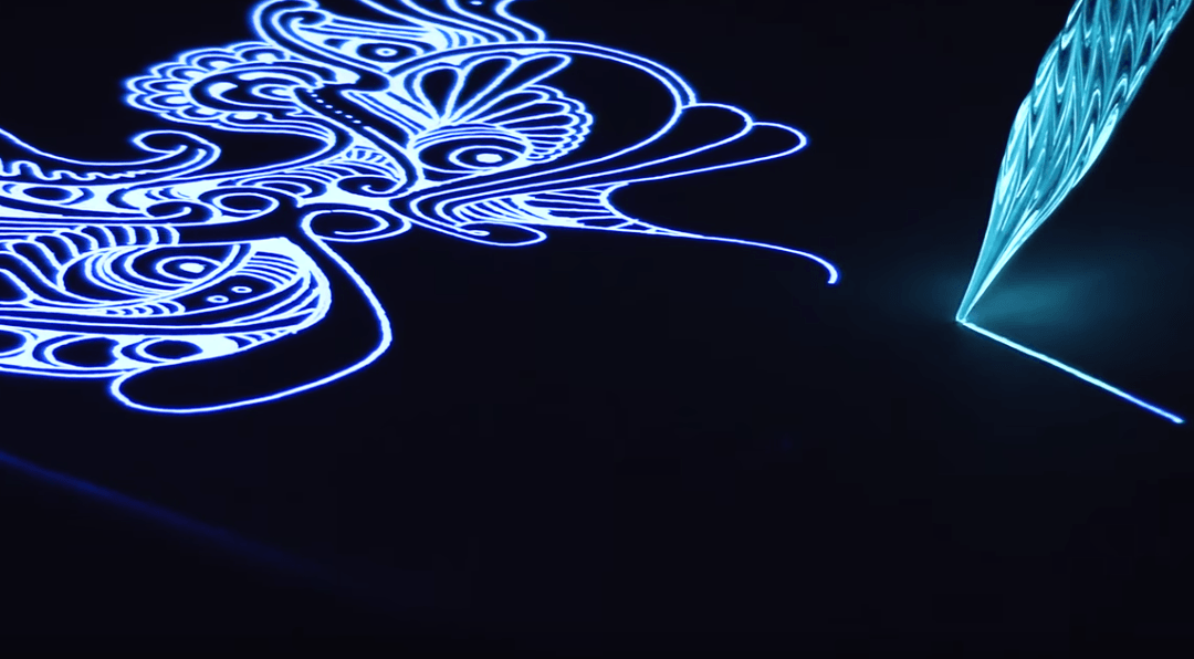 Doodling with UV Light Reactive Ink