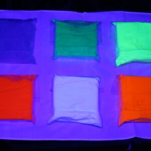 UV Florescent Powder under UV Light
