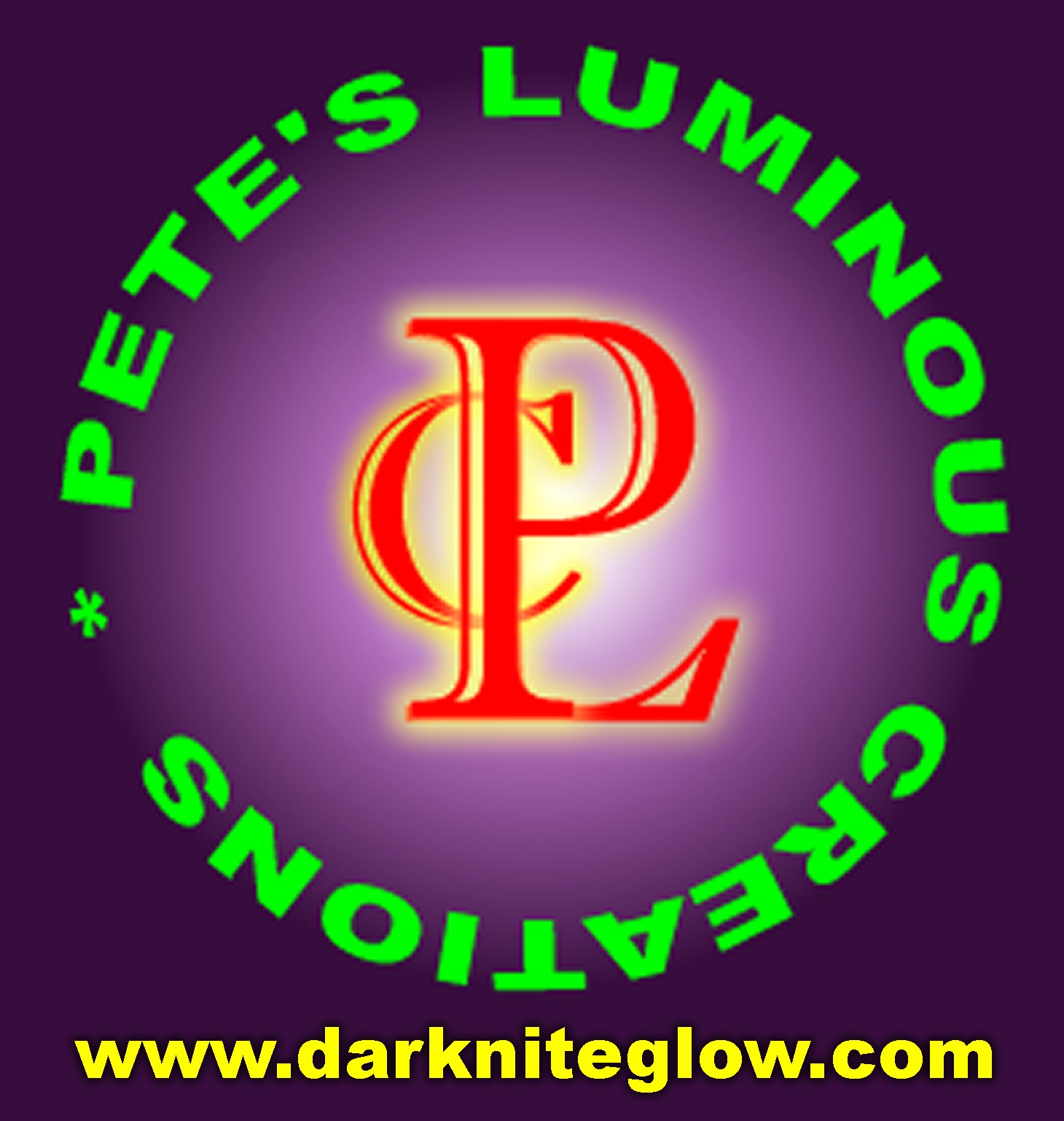 Pete\'s Luminous Creations logo